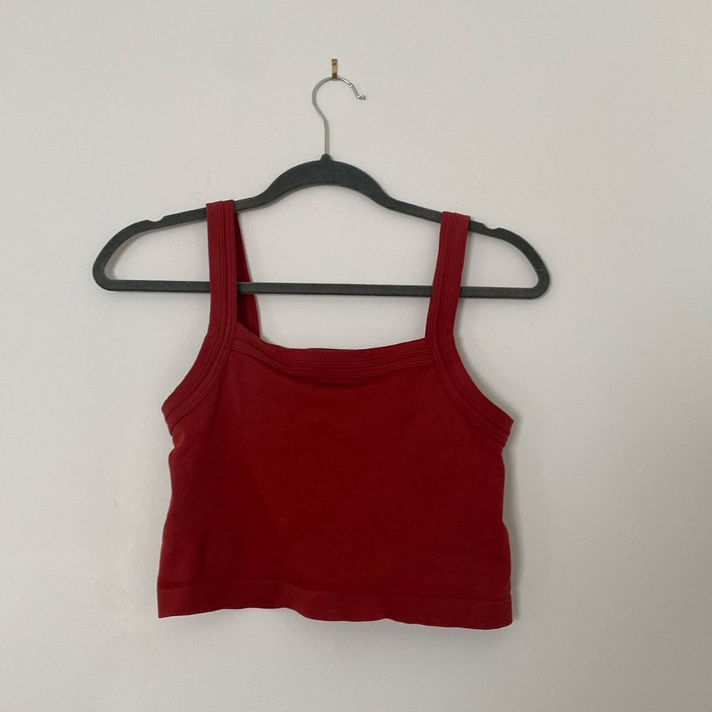 Ribbed free people tank